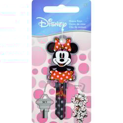 HILLMAN Disney Minnie Mouse House/Padlock Universal Key Blank SC1 Double