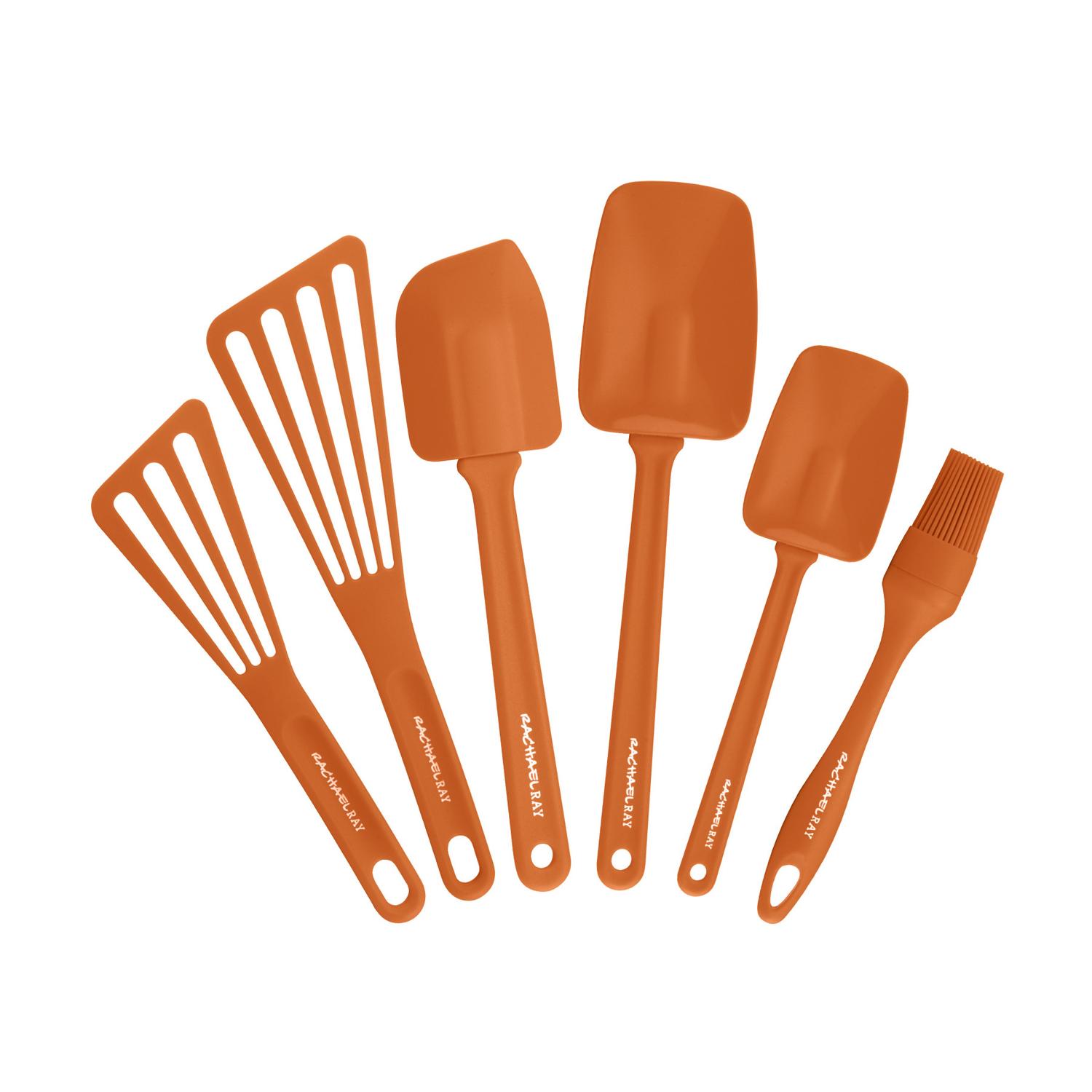 Rachael Ray Orange Nylon/Silicone Kitchen Tools Set Sansujyuku sansujyuku.com