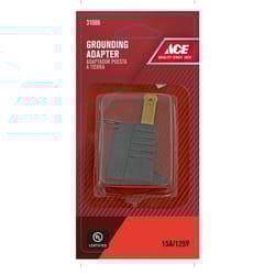 Ace Polarized 1 outlets Grounding Adapter 1 pk