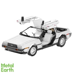 Fascinations Metal Earth Delorean 3D Model Kit Silver