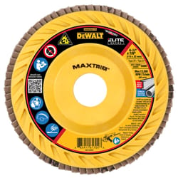 DeWalt MaxTrim 4-1/2 in. D X 7/8 in. Ceramic Trim Flap Disc 80 Grit 1 pk