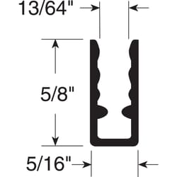 Prime-Line White Aluminum 5/16 in. W X 94 in. L Extruding Frame 1 pk