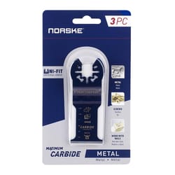 Norske Uni-Fit 1-1/4 in. Carbide Flush Cut Blade Nail-Embedded Wood 3 pk