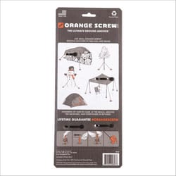 Orange Screw Small Ground Anchor 4 pk