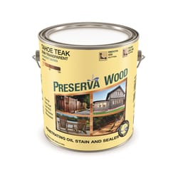 Preserva Wood Semi-Transparent Tahoe Teak Oil-Based Oil Penetrating Wood Stain/Sealer 1 gal