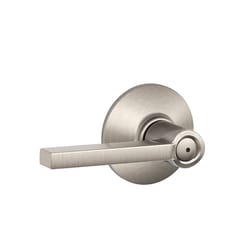 Schlage F Series Latitude Satin Nickel Privacy Lever 1-3/4 in.