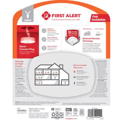 First Alert Hard-Wired w/Battery Back-up Ionization Smoke Detector 1 pk