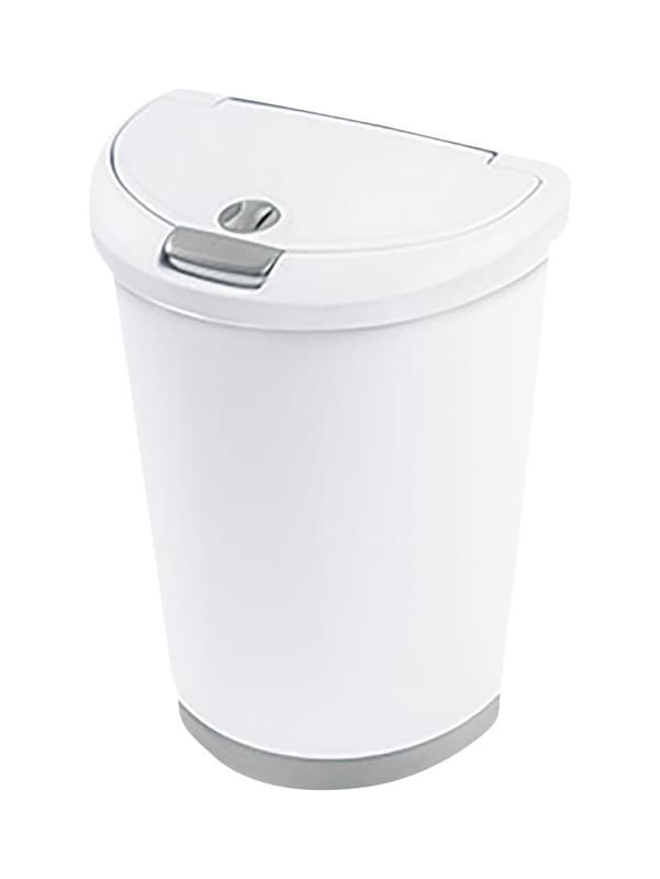 UPC 073149107183 product image for Sterilite 12.3 gal. White D-Shape Wastebasket | upcitemdb.com