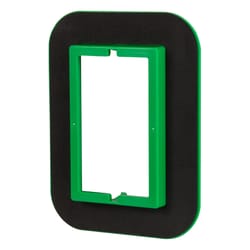 Madison Electric Draft Seal 6 in. Rectangle PVC Draft Seal Kit Black/Green