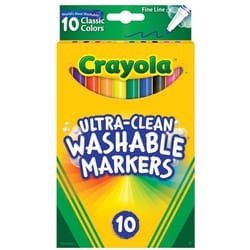 Crayola Color Max Assorted Fine Tip Washable Marker 10 pk