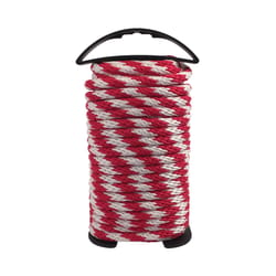 Koch 3/8 in. D X 50 ft. L Red/White Solid Braided Polypropylene Rope