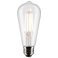 Satco ST19 E26 (Medium) Filament LED Bulb Warm White 60 Watt Equivalence 2 pk