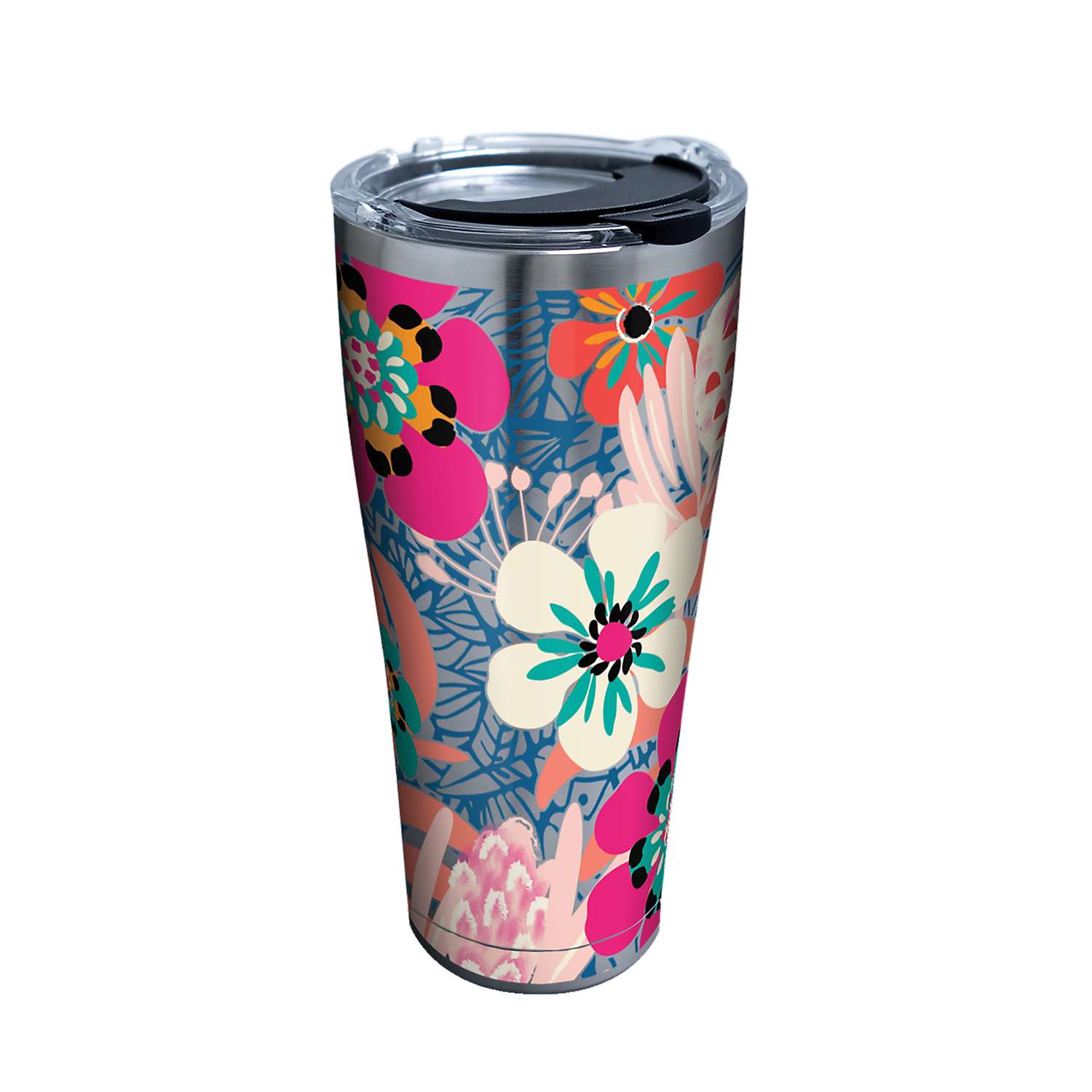 Tervis 30 oz Bright Wild Blooms Multicolored BPA Free Tumbler with Lid ...