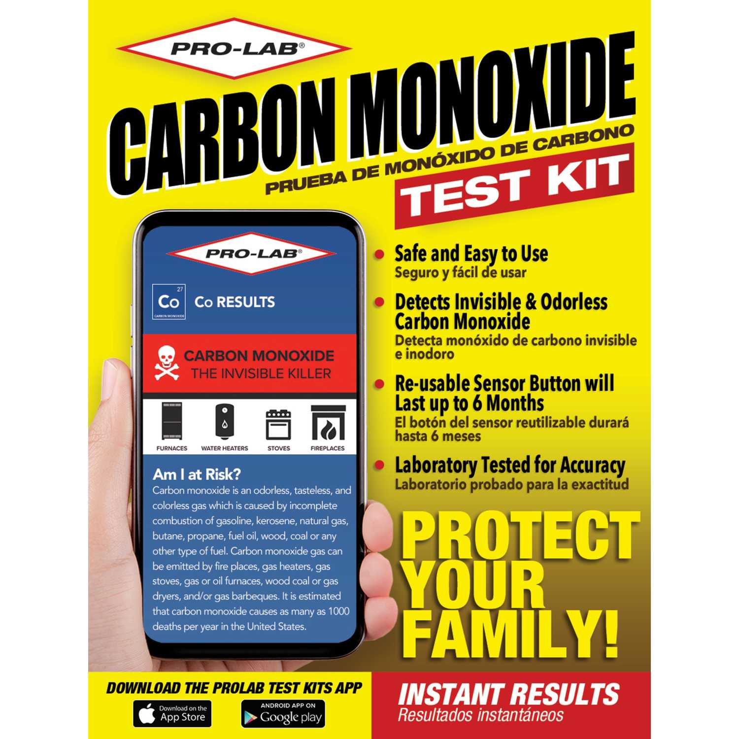 ProLab Carbon Monoxide Test Kit 1 pk Ace Hardware