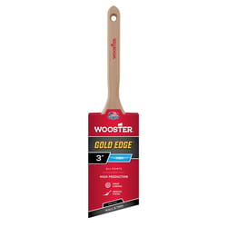 Wooster Gold Edge 3 in. Firm Semi-Oval Angle Paint Brush