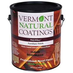 Vermont Natural Coatings PolyWhey Semi-Gloss Clear Water-Based Furniture Finish 1 gal