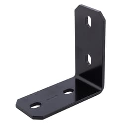 Hampton 3 in. H X 6.25 in. W X 1/4 in. D Black Steel Inside/Outside Corner Brace