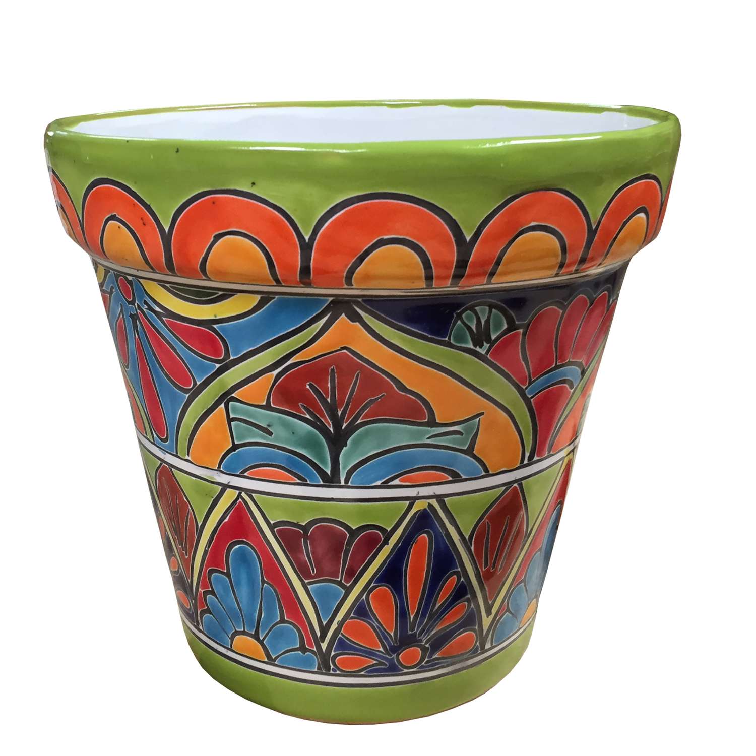 Avera Products Talavera 10 in. H X 11 in. W X 11 in. D Ceramic Planter  Multicolored - Ace Hardware