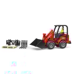 Bruder Schaffer Compact Loader w/Figure and Accessories Multicolored