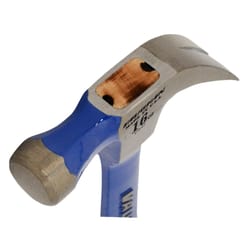 Vaughan Steel Eagle 16 oz Smooth Face Curved Claw Hammer 12-3/4 in. Steel Handle