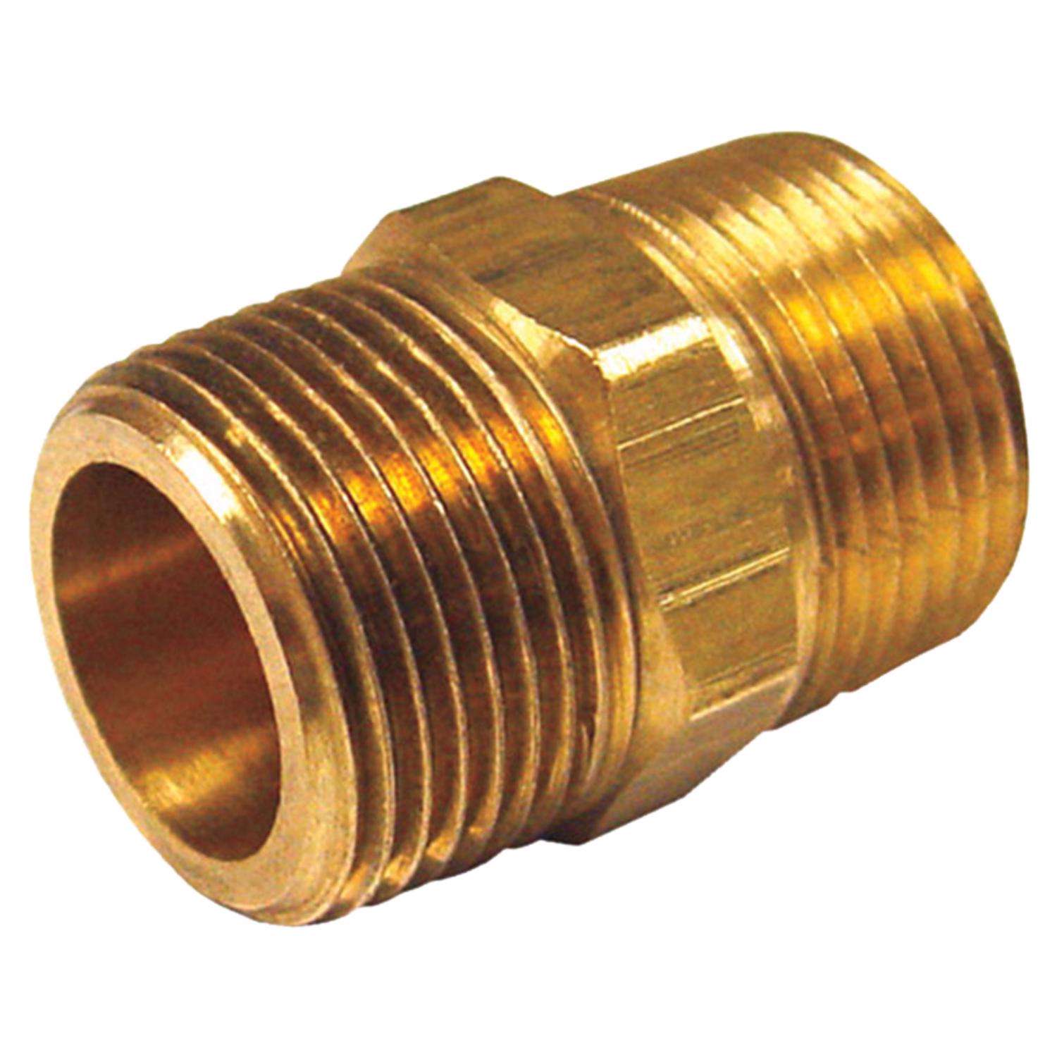 3/4 in. MPT X 3/4 in. D MPT Brass Reducing Hex Nipple - Ace Hardware