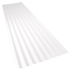 Palruf 26 in. W X 8 ft. L PVC Roof Panel White