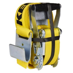 Keeper 2 in. W X 27 ft. L Yellow Tie Down w/Ratchet 3333 lb 1 pk