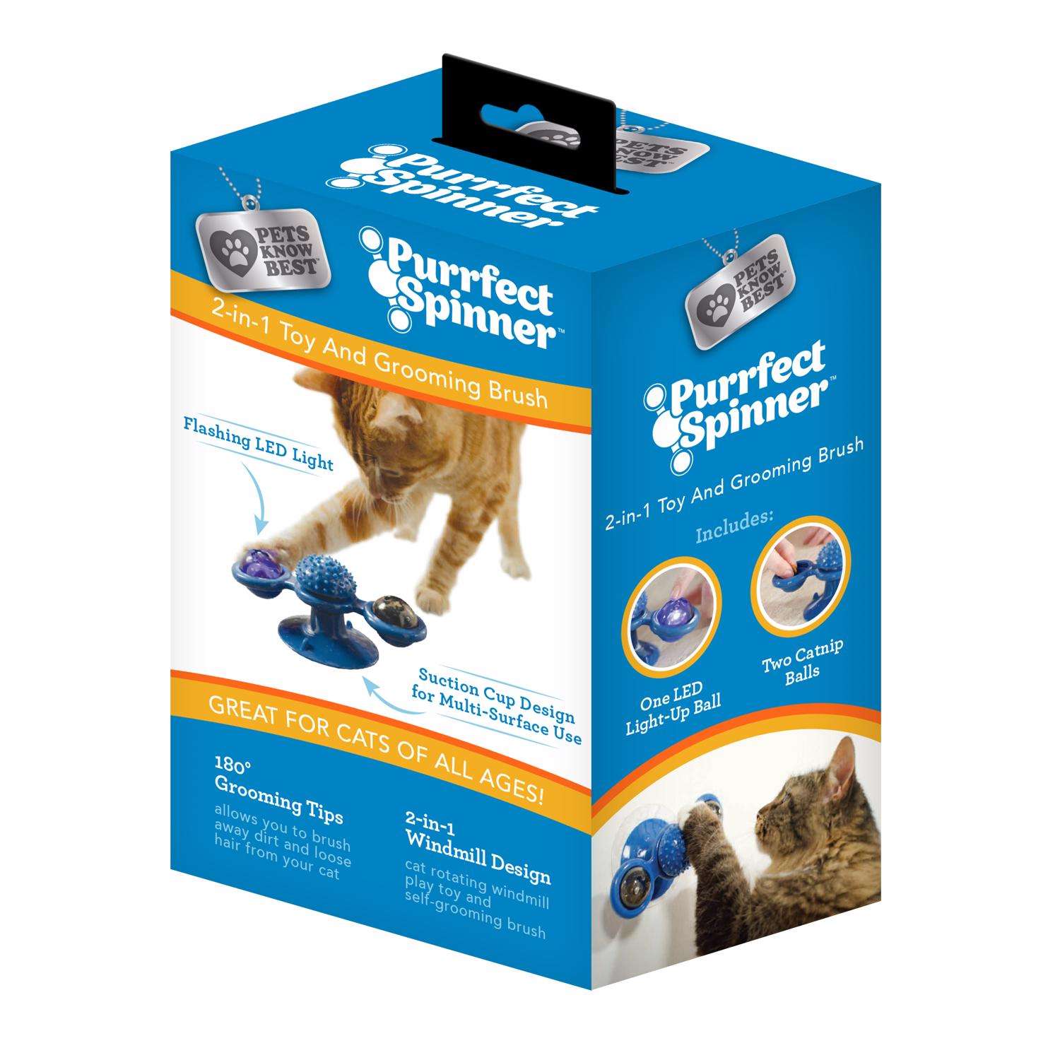 Purrfect Spinner Windmill Toy and Grooming Brush 1 pk Ace Hardware