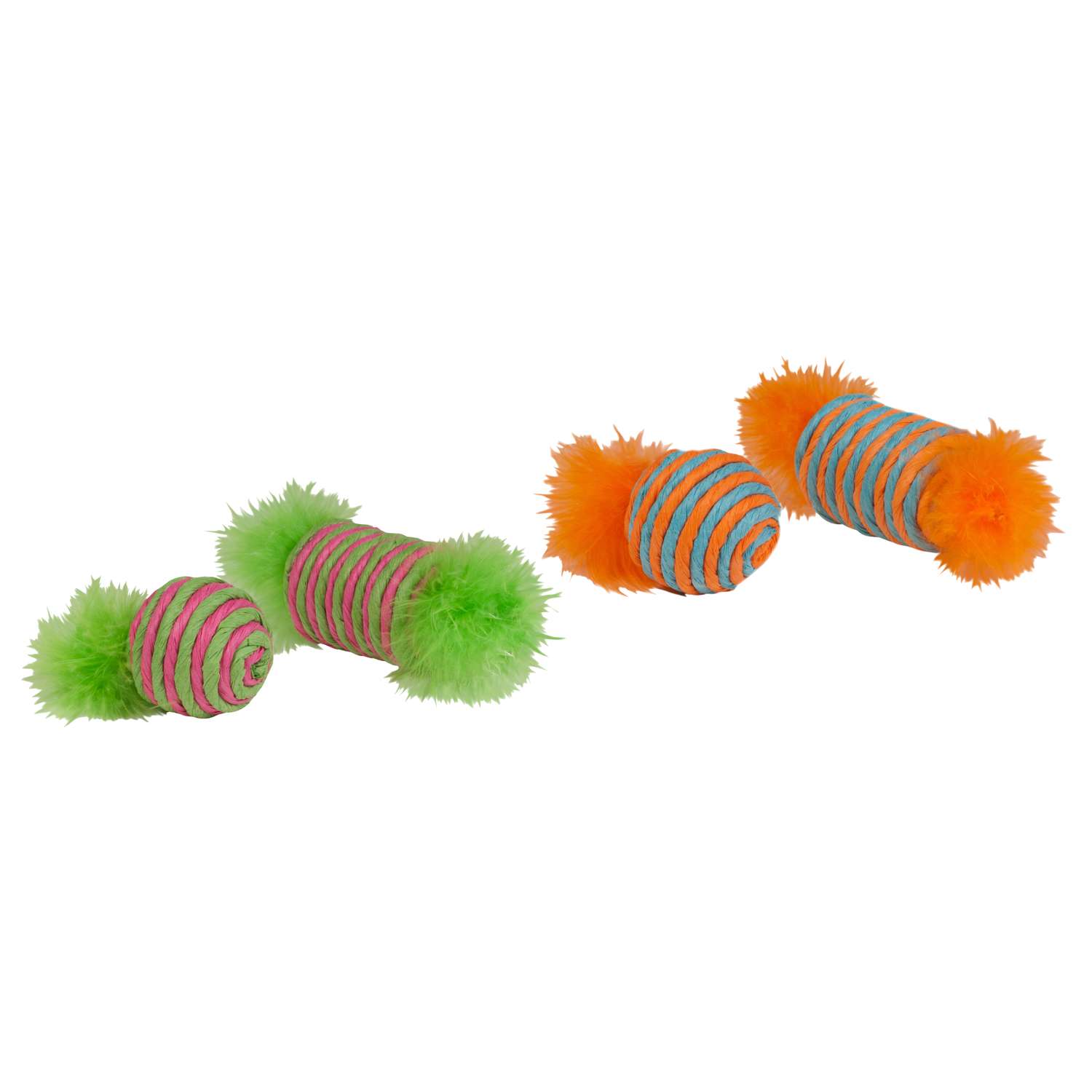 Kylies Brights Assorted Raffia Spool and Ball with Feather Raffia Cat ...