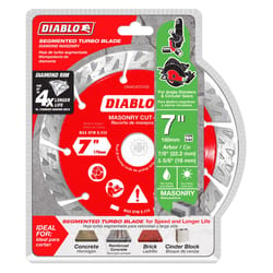 Diablo 7 in. D X 7/8 in. Diamond Segmented Turbo Masonry Cut-Off Disc