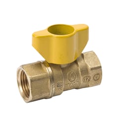 B&K ProLine 1/2 in. Brass FIP Ball Valve T-Handle For Gas