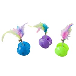 Spot Assorted Plastic Tie Dye Roller Ball Pet Toy 3 pk