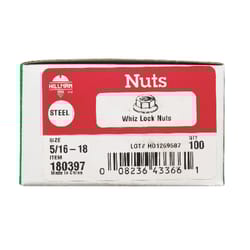 HILLMAN 5/16 in. Zinc-Plated Steel USS Whiz Lock Nut 1 pk