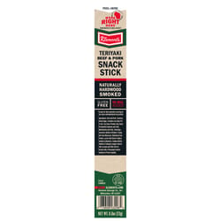 Klement's Teriyaki Snack Stick 0.8 oz Bagged