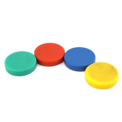 Magnet Source .25 in. L X 1.25 in. W Assorted Disc Magnets 4 pc