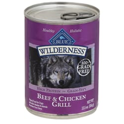 Blue Buffalo Wilderness All Ages Beef and Chicken Dog Food Grain Free 12.5 oz