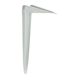 Hampton White Steel Shelf Support 18 Ga. 12 in. L 100 lb