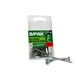 SPAX Multi-Material No. 8 Label X 2 in. L Unidrive Flat Head Serrated Construction Screws
