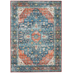 Linon Home Decor Homcy 2 ft. W X 8 ft. L Multi-Color Traditional Polyester Area Rug