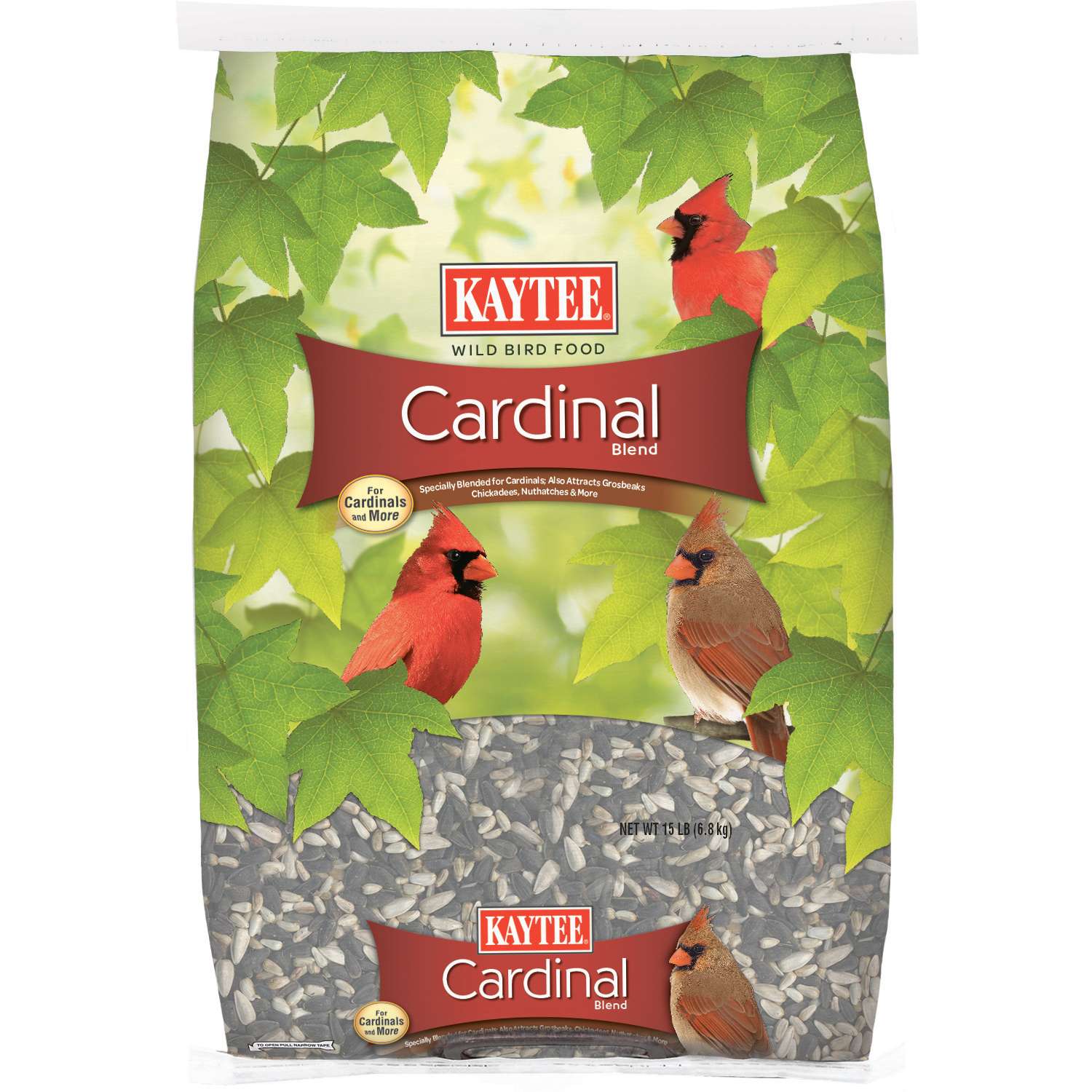 Kaytee Cardinal Wild Bird Food Black Oil Sunflower Seed 15 lb. - Ace ...