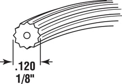 Phifer 1/8-in x 25-ft Black Vinyl Screen Spline