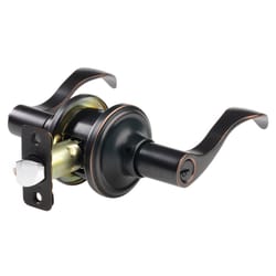 Ace Wave Lever Oil Rubbed Bronze Entry Door Knob 1-3/4 in.