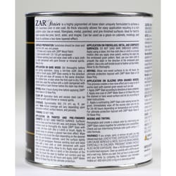 ZAR Semi-Transparent Gray Cashmere Oil-Based Polyurethane Wood Stain 1 qt