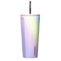 Corkcicle Cold Cup 24 oz Rainbow Unicorn BPA Free Insulated Straw Tumbler