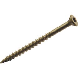 Grip-Rite PrimeGuard Plus No. 9 wire X 3 in. L Gold Star Flat Head Deck Screws 1 lb