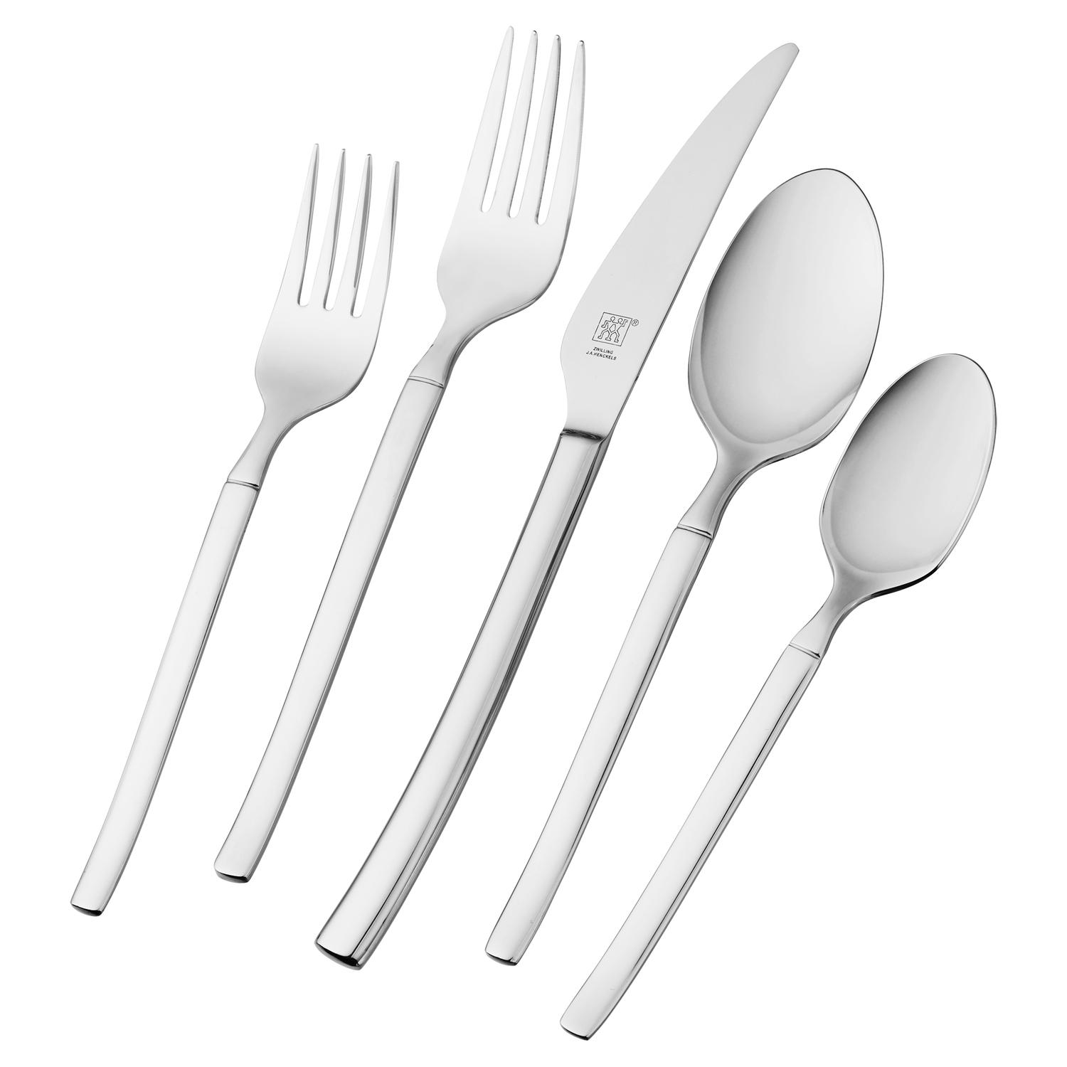 Zwilling J.A Henckels Silver Stainless Steel Flatware Set Sansujyuku sansujyuku.com