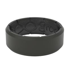 Groove Life Unisex Edge Round Black Wedding Band Silicone Water Resistant