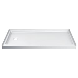 Delta Hycroft 4.5 in. H X 30 in. W X 60 in. L White Shower Base