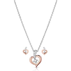 Montana Silversmiths Women's Heart On The Line Rose Gold Jewelry Sets