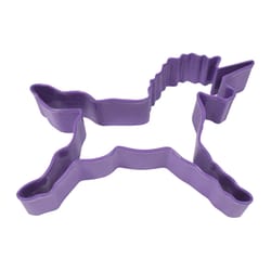 R&M International Corp International Corp 3 in. W X 5 in. L Unicorn Cookie Cutter Purple 1 pc